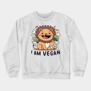 Vegan lion Crewneck Sweatshirt